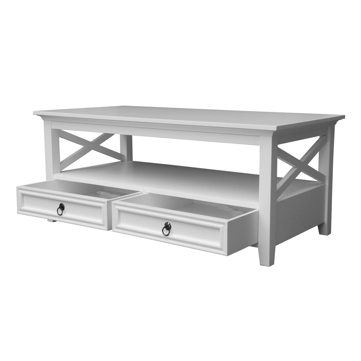 White Rectangular Coffee Table